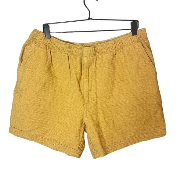 Territory Ahead Men’s Sz XL Mustard Yellow Cotton Shorts - Picture 1 of 5
